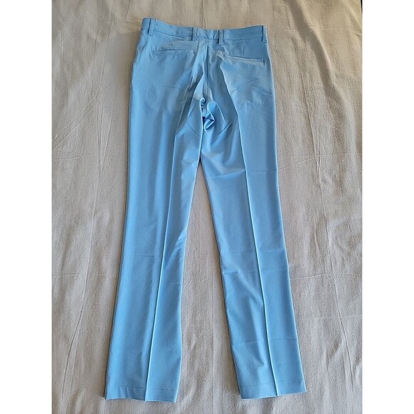 1764 Golf Pants Mens 32x32 Blue Flat Front Performance Stretch Casual Logo NEW - Picture 13 of 13